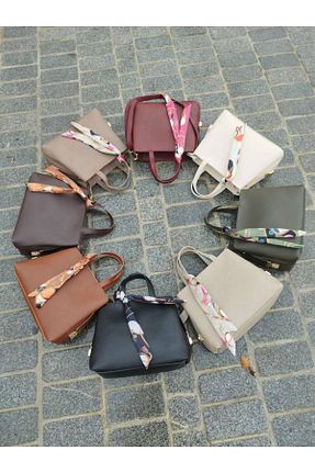 کیف دوشی مشکی زنانه چرم مصنوعی SİYA DERİ - کد 889694435