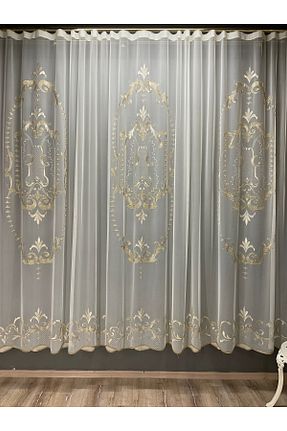 پرده توری نباتی ریل دار CASA NATURALE - کد 889707117