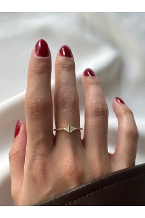 انگشتر جواهر طلائی زنانه زیرکن ringbox - کد 889707258