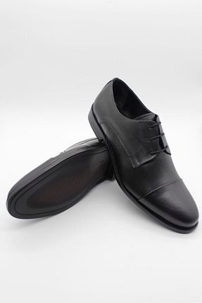 کفش کلاسیک مشکی مردانه چرم خالص İmza - کد 889716223