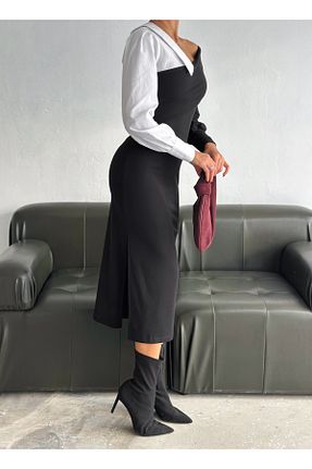 لباس مشکی زنانه بافتنی badibadii - کد 889708613