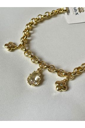 دستبند استیل (فولاد) طلائی زنانه استیل ضد زنگ NAZLI - کد 856924533