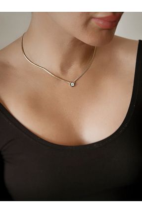 گردنبند طلا زرد زنانه 14 عیار BERAT KUYUMCULUK - کد 890499138