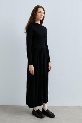 لباس حجاب مشکی زنانه رگولار Nihan - کد 889751304