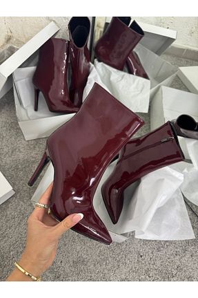 بوت / نیم بوت زرشکی زنانه چرم مصنوعی MYVOLANTE - کد 889753025