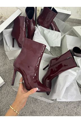 بوت / نیم بوت زرشکی زنانه چرم مصنوعی MYVOLANTE - کد 889753025