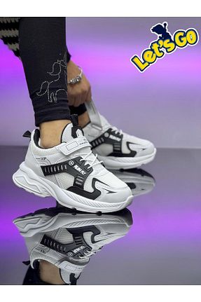 کفش اسنیکر سفید بچه گانه PU Let