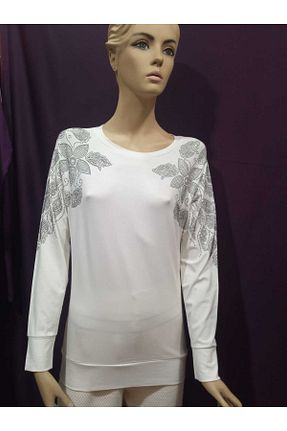 بلوز سفید زنانه رگولار Aylin - کد 889787060
