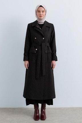 ترنچکت حجاب مشکی Nihan - کد 889797243