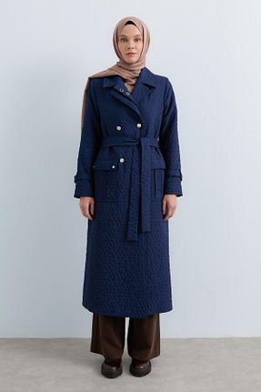 ترنچکت حجاب سرمه ای Nihan - کد 889798961