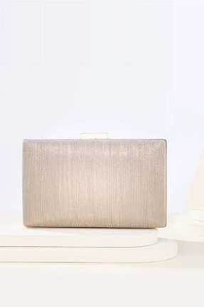 کیف مجلسی طلائی زنانه چرم مصنوعی GUİZA - کد 853324293