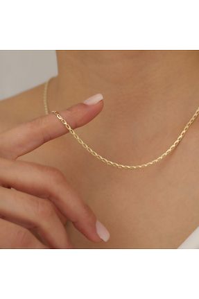 گردنبند طلا زرد زنانه 14 عیار Hasalp Kuyumculuk - کد 890523023