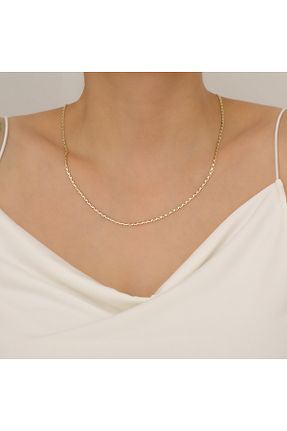 گردنبند طلا زرد زنانه 14 عیار Hasalp Kuyumculuk - کد 890523023