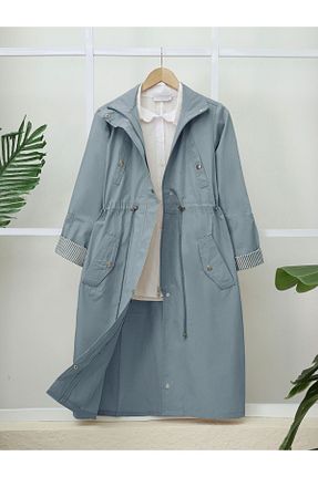ترنچکت آبی زنانه پنبه ای Modamorfo - کد 284884376