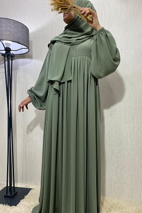 کلاه و ابایا سبز زنانه پنبه پلی استر Genel Markalar - کد 869393524