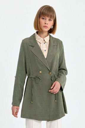 کت حجاب خاکی زنانه رگولار Nihan - کد 851763241