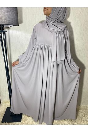 کلاه و ابایا طوسی زنانه بافتنی ARLİNKAR - کد 870944309