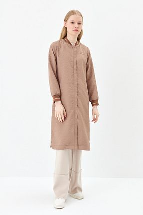 ترنچکت حجاب قهوه ای زنانه بدون آستر Nihan - کد 823110775