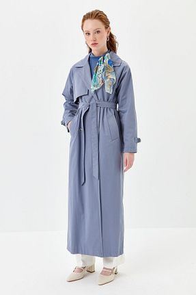 ترنچکت حجاب طوسی زنانه بدون آستر Nihan - کد 813964111