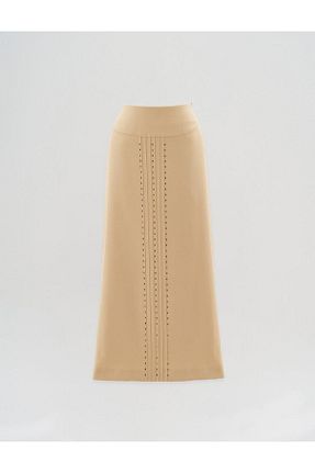 دامن حجاب بژ زنانه رگولار vivencia - کد 893291388