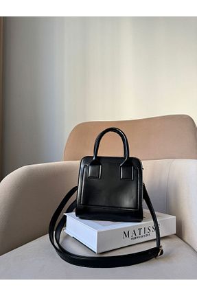 کیف دوشی مشکی زنانه چرم مصنوعی Moda Sekiz - کد 889711491