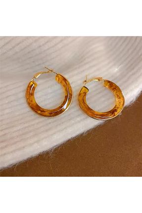 گوشواره جواهر قهوه ای Pelin Aksesuar - کد 889935469