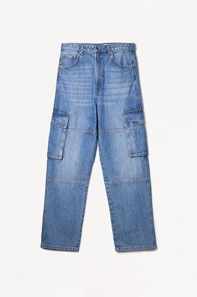 شلوار جین آبی مردانه رگولار Bershka - کد 889941448