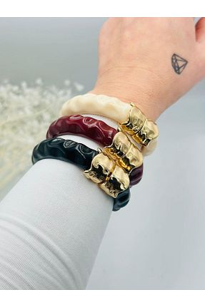 دستبند جواهر مشکی زنانه برنجی MyladyAccessoriess - کد 889947686