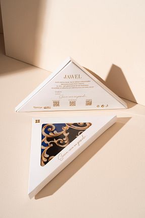 روسری سرمه ای پلی استر JAWEL - کد 889947862
