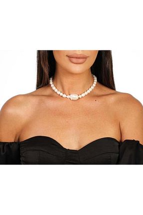 گردنبند استیل ( فولاد ) سفید زنانه نقره selin daday - کد 889981381