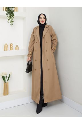 ترنچکت حجاب قهوه ای زنانه پلی استر RACE FASHİON - کد 889976281