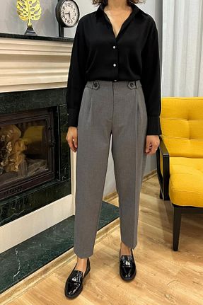 شلوار طوسی زنانه پنبه ای SeHlen Butik - کد 889984613