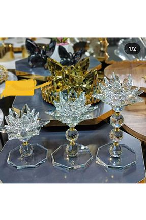 اجسام تزئینی و بیبلو سفید شیشه HİLALKRİSTAL - کد 889982649