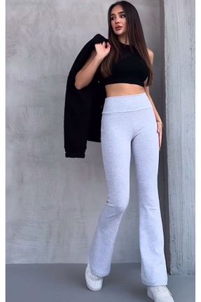 ساق شلواری طوسی زنانه بافتنی markatrend - کد 889986071
