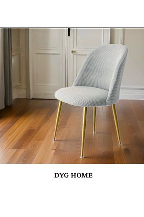 کاور صندلی طوسی پلی استر dyg home - کد 889991160