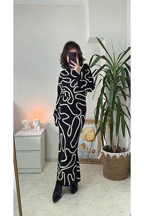 لباس مشکی زنانه تریکو SANX - کد 889997117