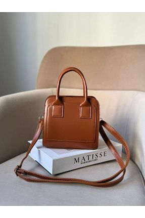 کیف دوشی قهوه ای زنانه چرم مصنوعی Moda Sekiz - کد 889711471
