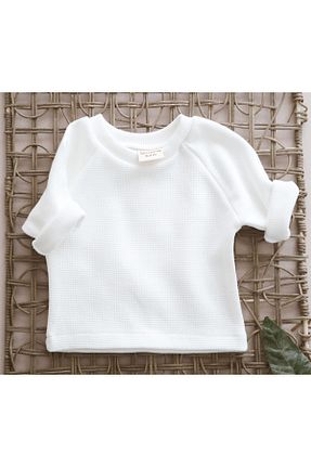 سوئیشرت سفید بچه گانه ساده MODA - کد 889998969