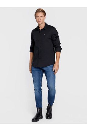 پیراهن مشکی مردانه اسلیم فیت Calvin Klein - کد 354540189