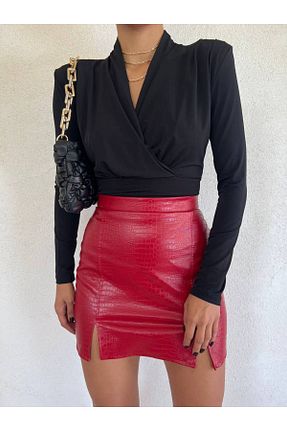 بلوز مشکی زنانه ساده MÇmoda - کد 890037363