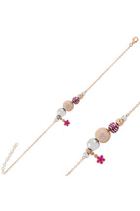 دستبند نقره صورتی زنانه 925 عیار Brezza Lusso Jewelry - کد 87399647