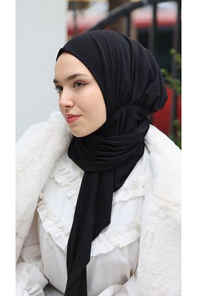 شال مشکی زنانه پنبه ای Mannastyle - کد 890042196