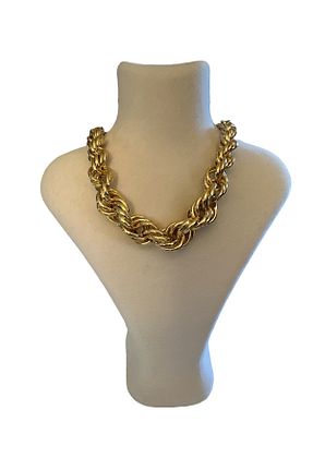 گردنبند استیل ( فولاد ) طلائی زنانه استیل ضد زنگ Butik - کد 890041783