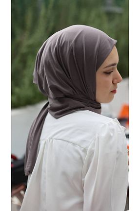 شال قهوه ای زنانه پنبه ای Mannastyle - کد 890048458