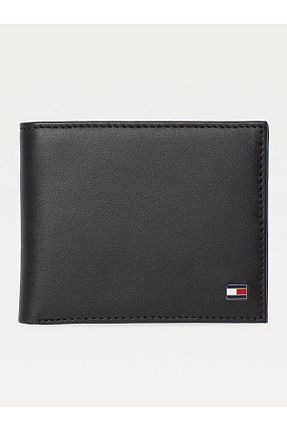 کیف پول مشکی مردانه چرم خالص Tommy Hilfiger - کد 209003403