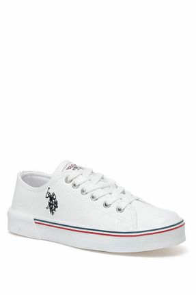 کفش اسنیکر سفید زنانه بند دار U.S. Polo Assn. - کد 843761577