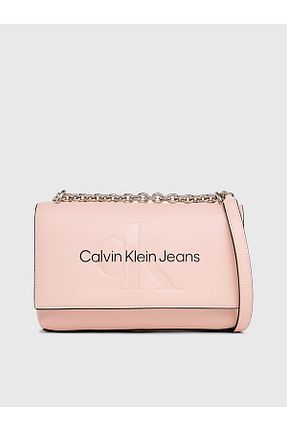 کیف دوشی صورتی زنانه پارچه ای Calvin Klein - کد 797032468