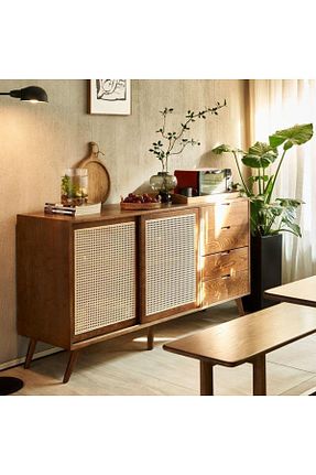 کنسول قهوه ای چوب ŞafakMobilya - کد 770125220