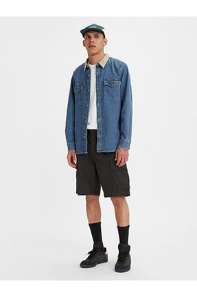 شلوارک و برمودا طوسی مردانه Straight Levi