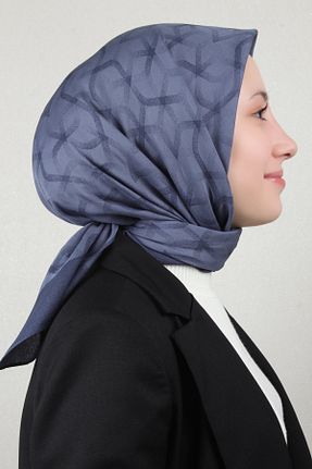 روسری آبی پلی استر Aker - کد 844091098